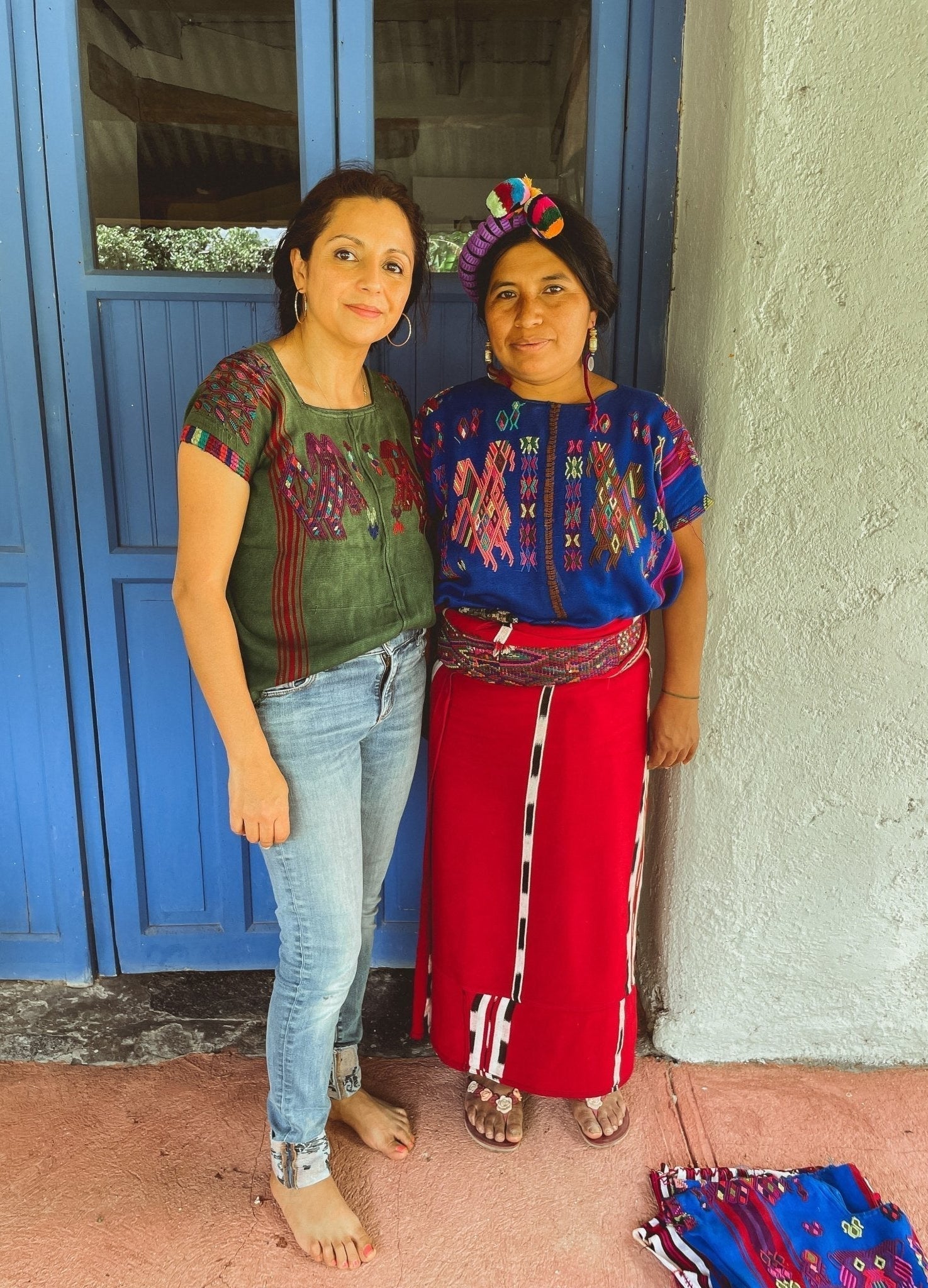 Black Vintage Top- Chajul Huipil (S) - Tesoros Maya