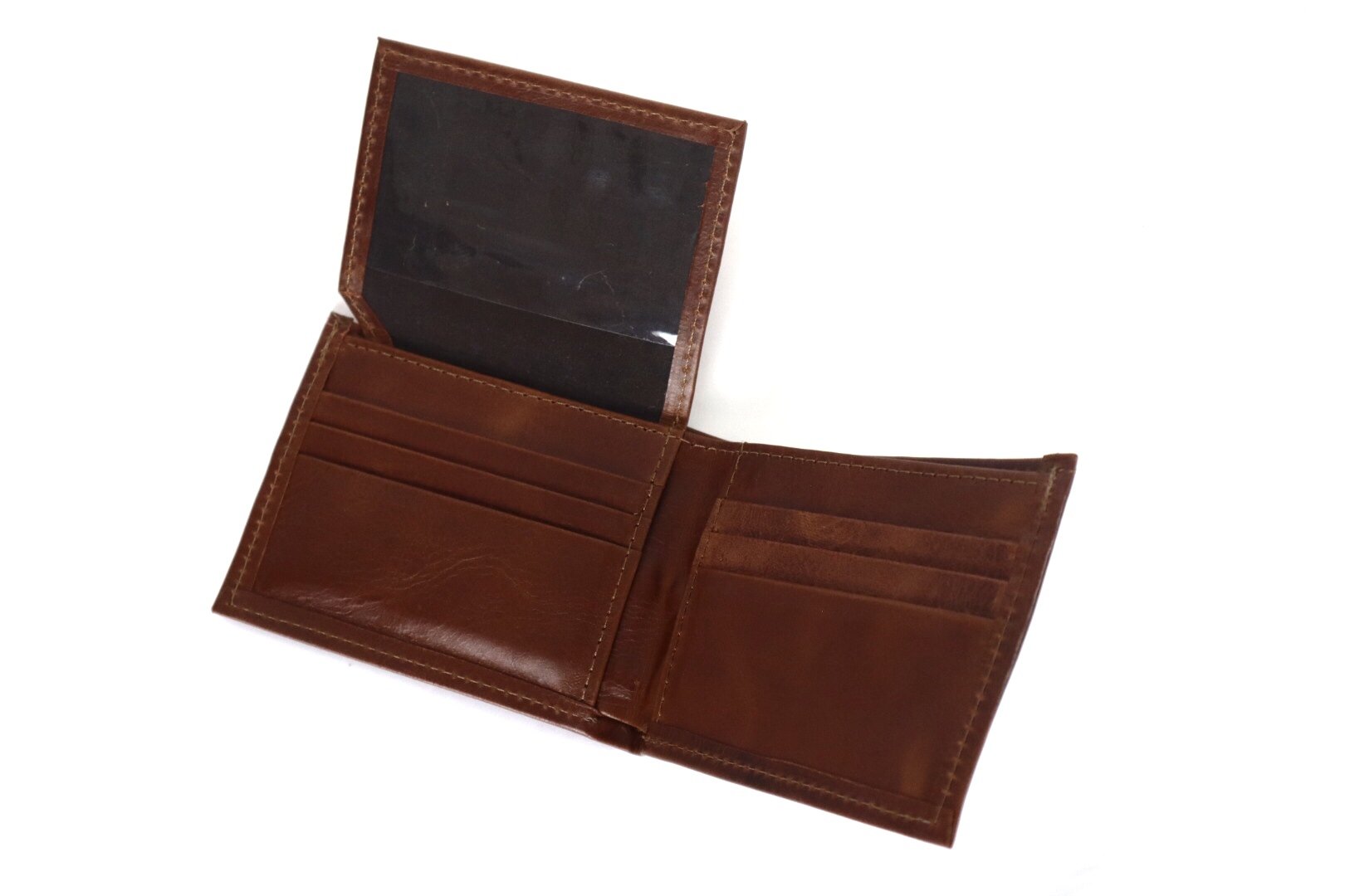 Mayan Leather Men's Wallet - Chocolate Brown - Tesoros Maya