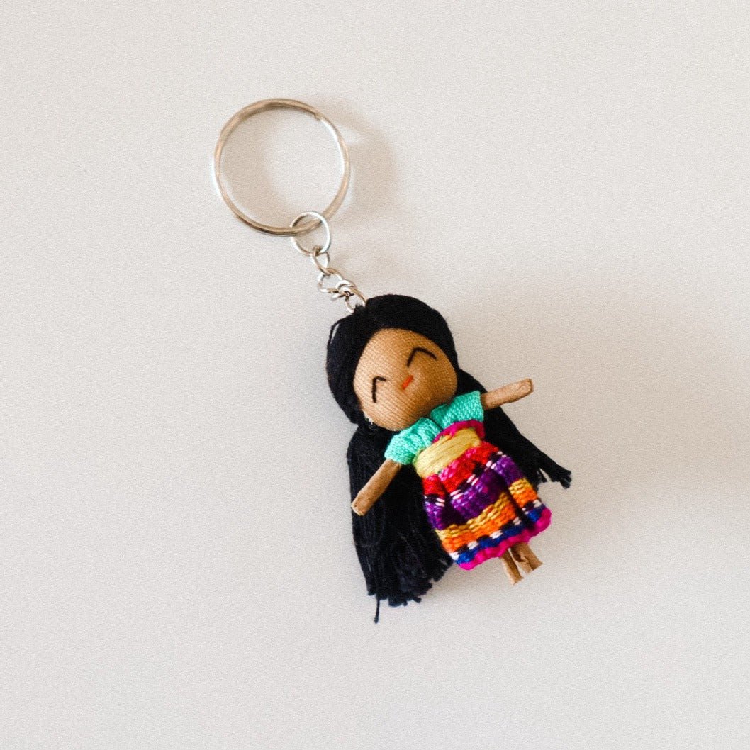 Mayan Handmade Worry Doll Keychain -