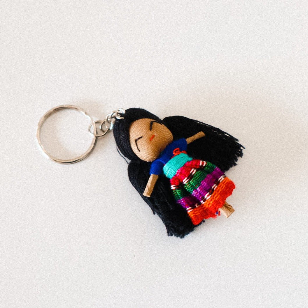 Mayan Handmade Worry Doll Keychain 