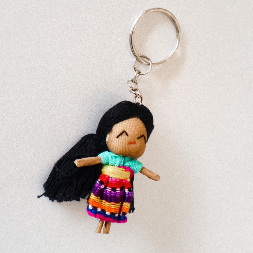 Mayan Handmade Worry Doll Keychain -