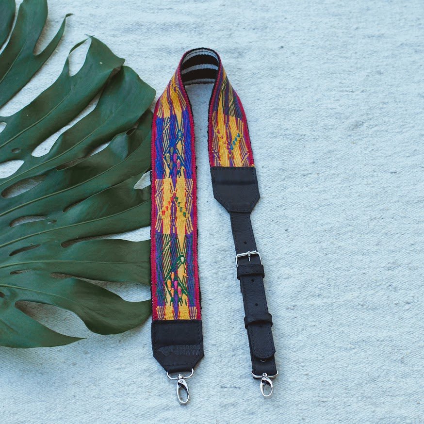 Adjustable Embroidered Mayan Straps |Handwoven & Repurposed | Vida Maya