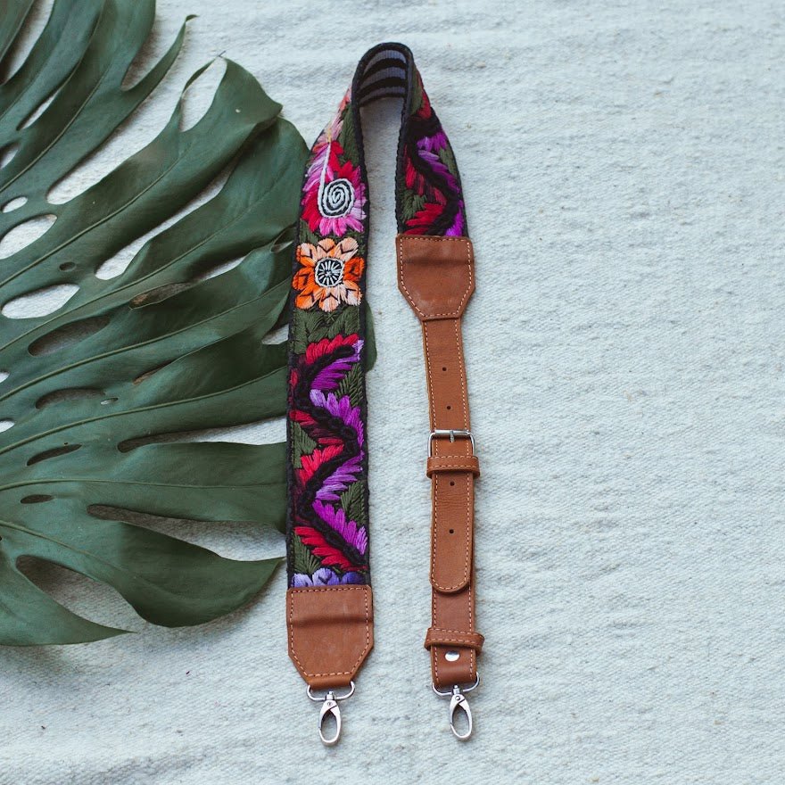 Adjustable Embroidered Mayan Straps |Handwoven & Repurposed | Vida Maya