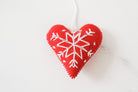 Embroidered Christmas Ornament - Corazon - Tesoros Maya