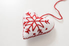 Embroidered Christmas Ornament - Corazon - Tesoros Maya