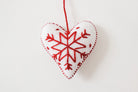 Embroidered Christmas Ornament - Corazon - Tesoros Maya