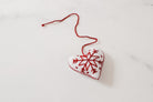 Embroidered Christmas Ornament - Corazon - Tesoros Maya