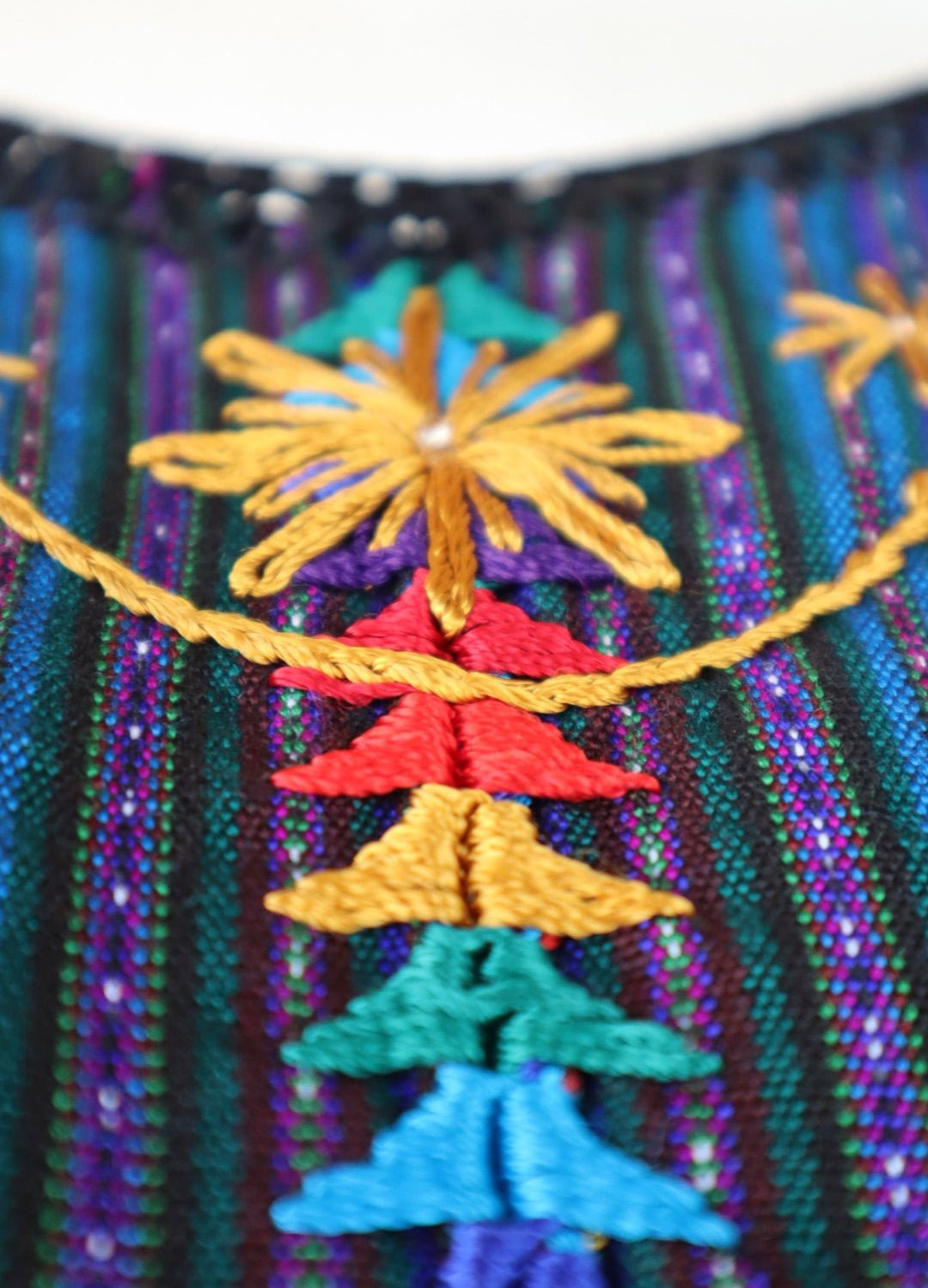 Embroidered Top - San Antonio Palopo Huipil (Medium) - Tesoros Maya