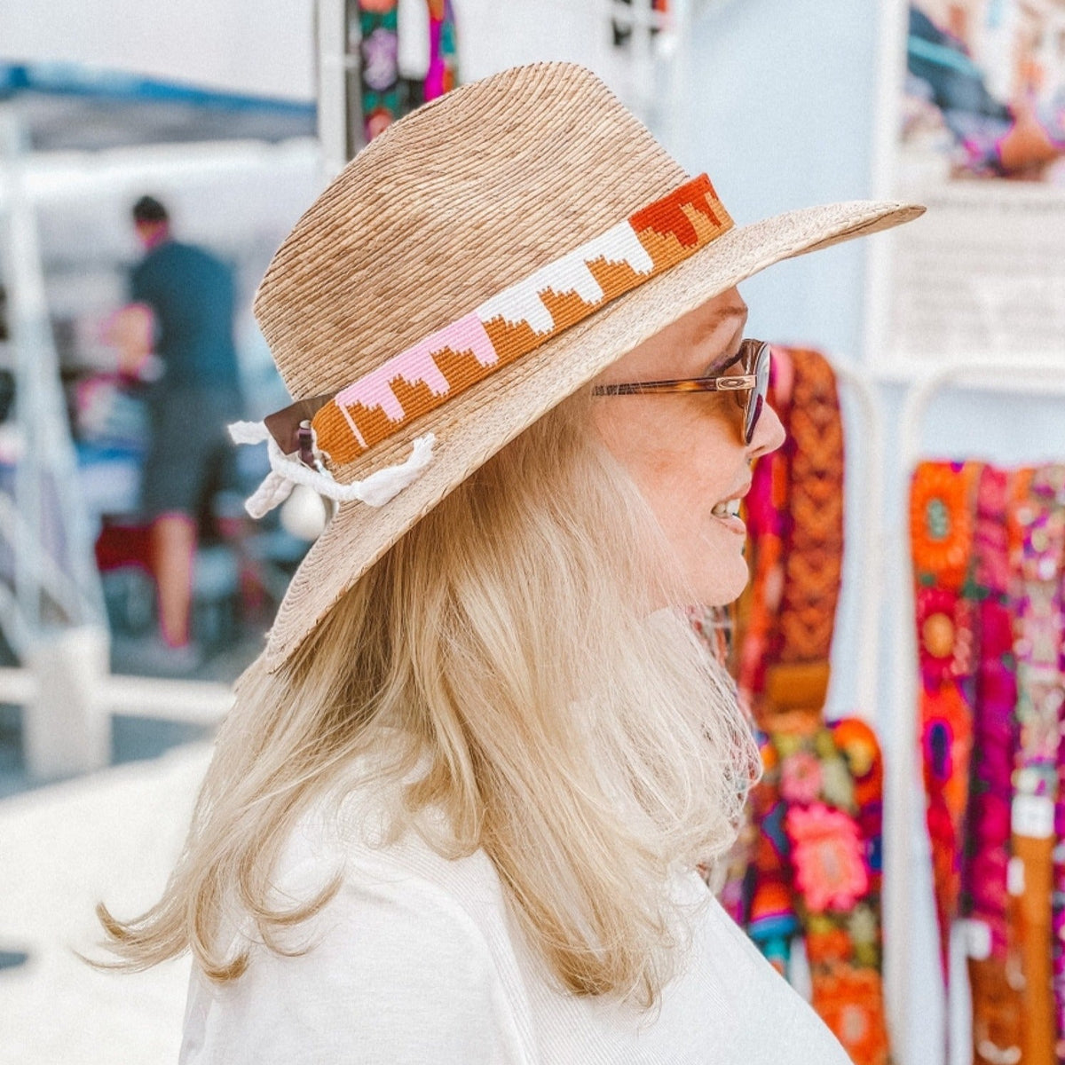 Handmade hats made in Guatemala HATBANDS, COW BOY HAT DECOR, WESTERN, COW GIRL, HANDMADE  main image 2