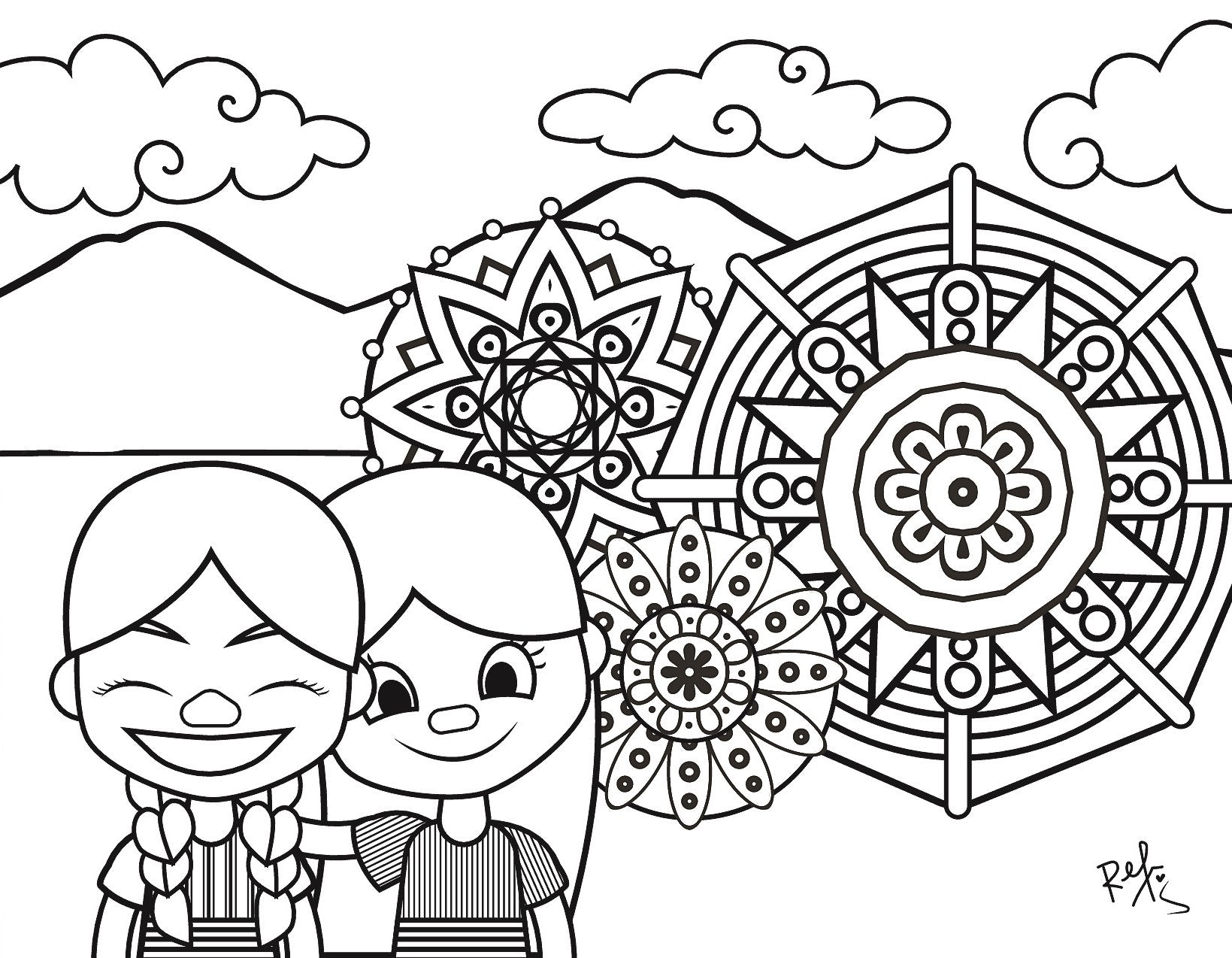 Kite Printable - Tesoros Maya