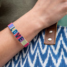 LOVE Color Block Friendship Bracelet - Tesoros Maya