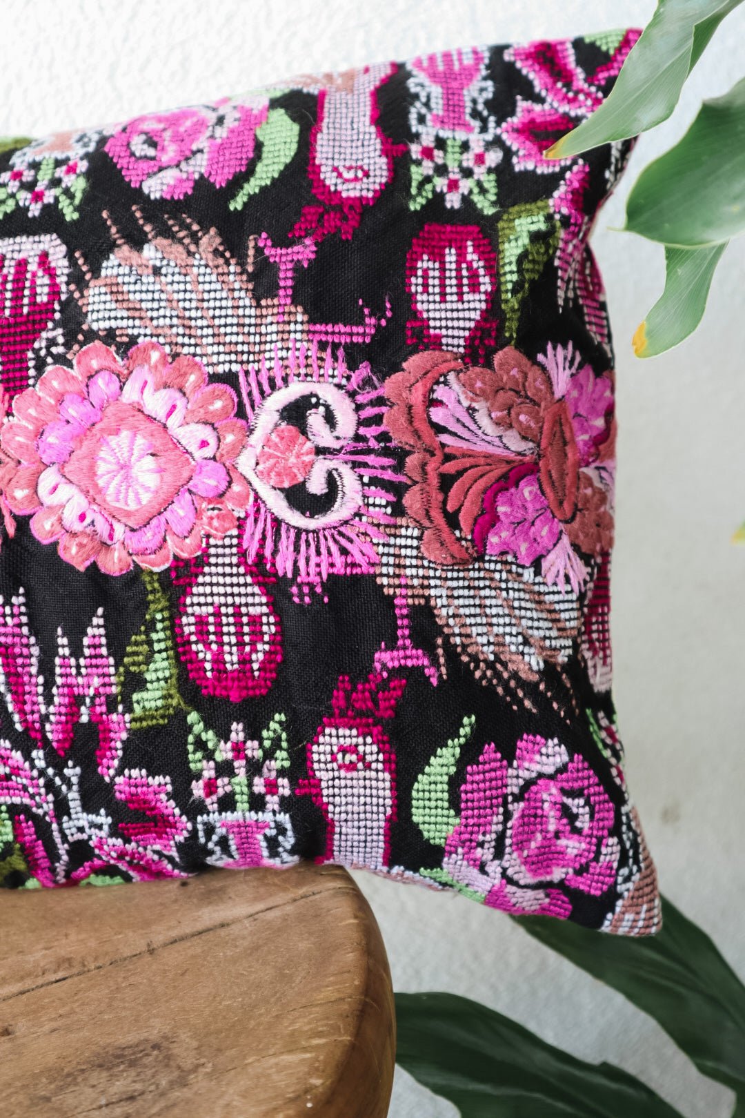 Lumbar Textile Cushion Cover - Tesoros Maya