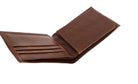 Mayan Leather Men's Wallet - Chocolate Brown - Tesoros Maya