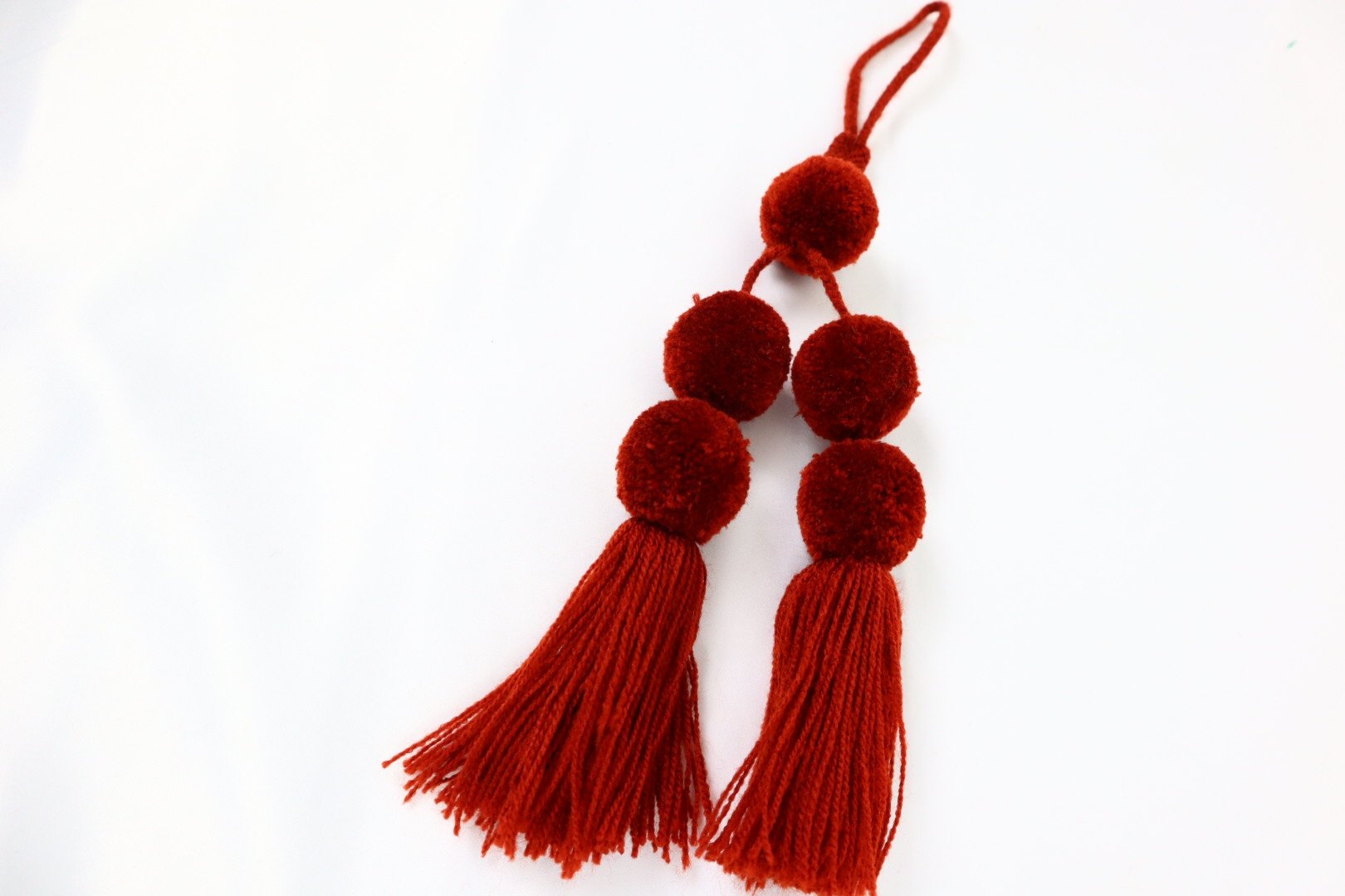 Pom Pom Charm Tassel - Tesoros Maya