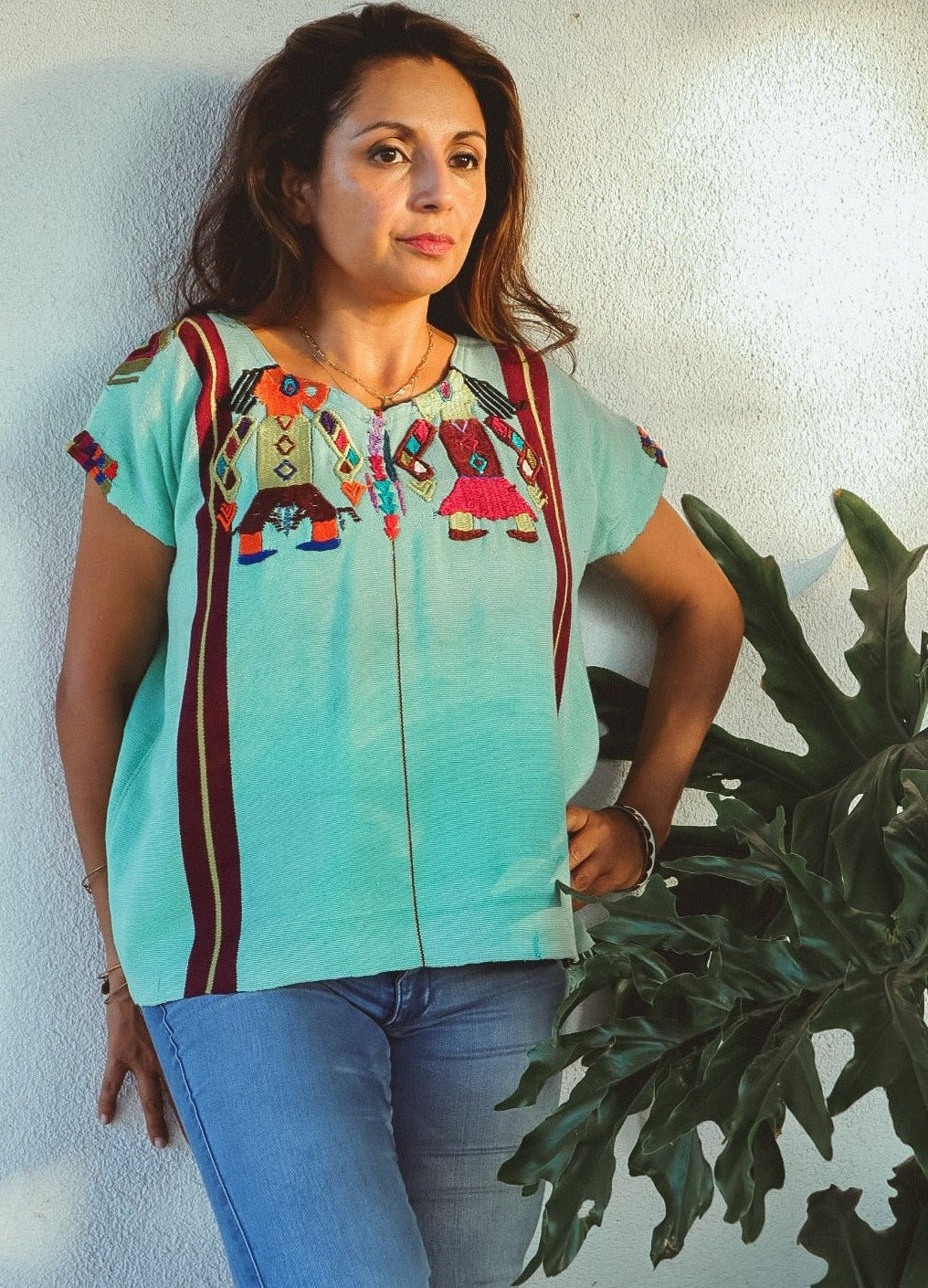 Pre-loved Top - Mint (SMALL) - Tesoros Maya