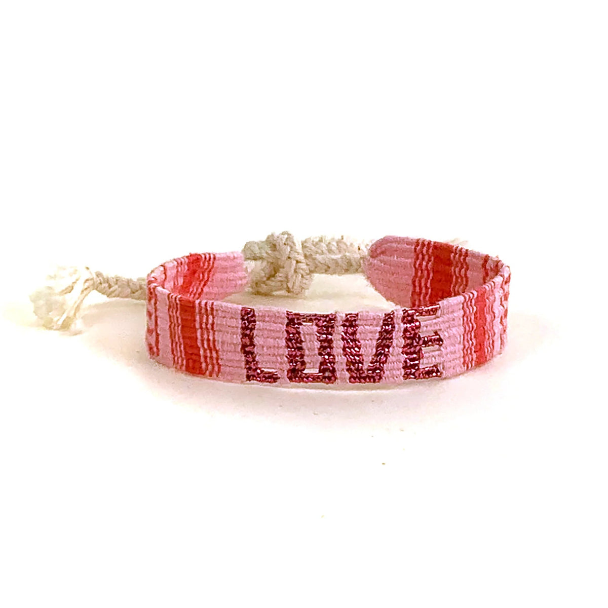 Sparkle Love Bracelet - Pink - Tesoros Maya