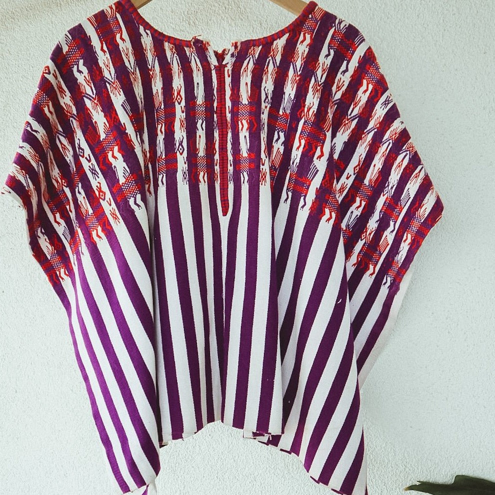 Vintage Top - Huipil (L) - Tesoros Maya