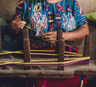 Maya woman weaving in  Chajul, Guatemala