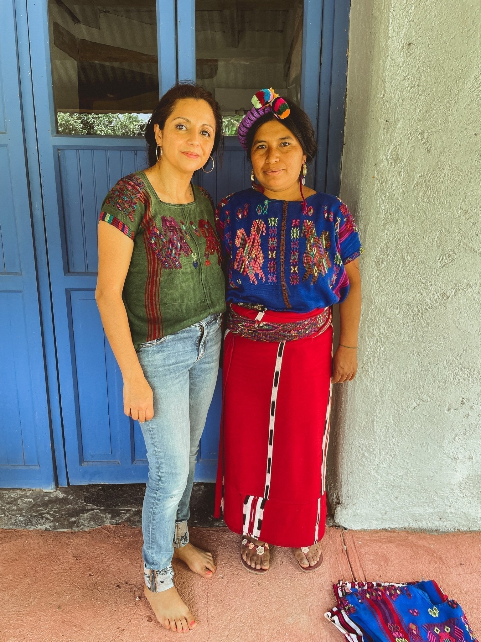 Black Vintage Top- Chajul Huipil (S) - Tesoros Maya