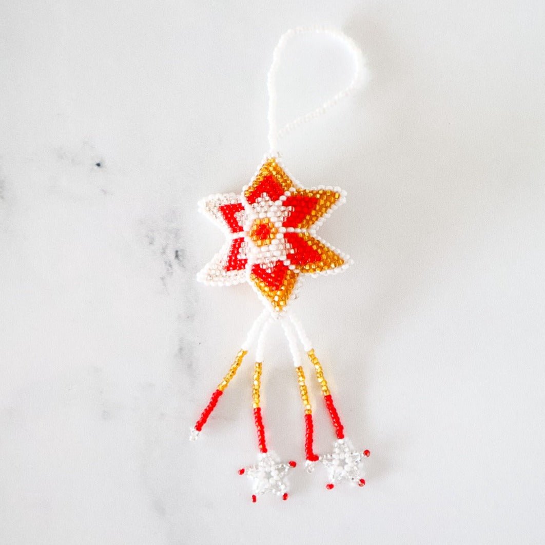 Hand-Beaded Guatemalan Christmas Ornaments