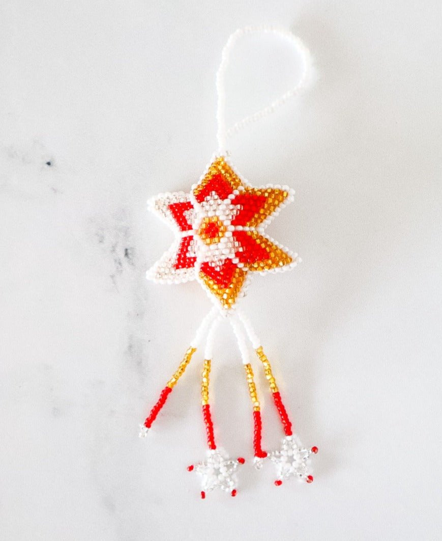 Hand-Beaded Guatemalan Christmas Ornaments