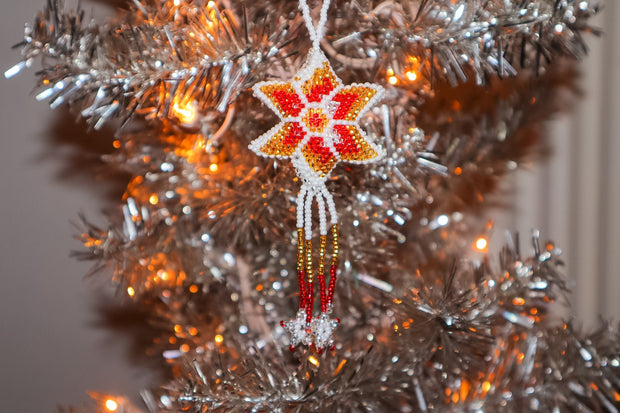 Star Ornament  | Hand-Beaded Guatemalan Christmas Ornaments