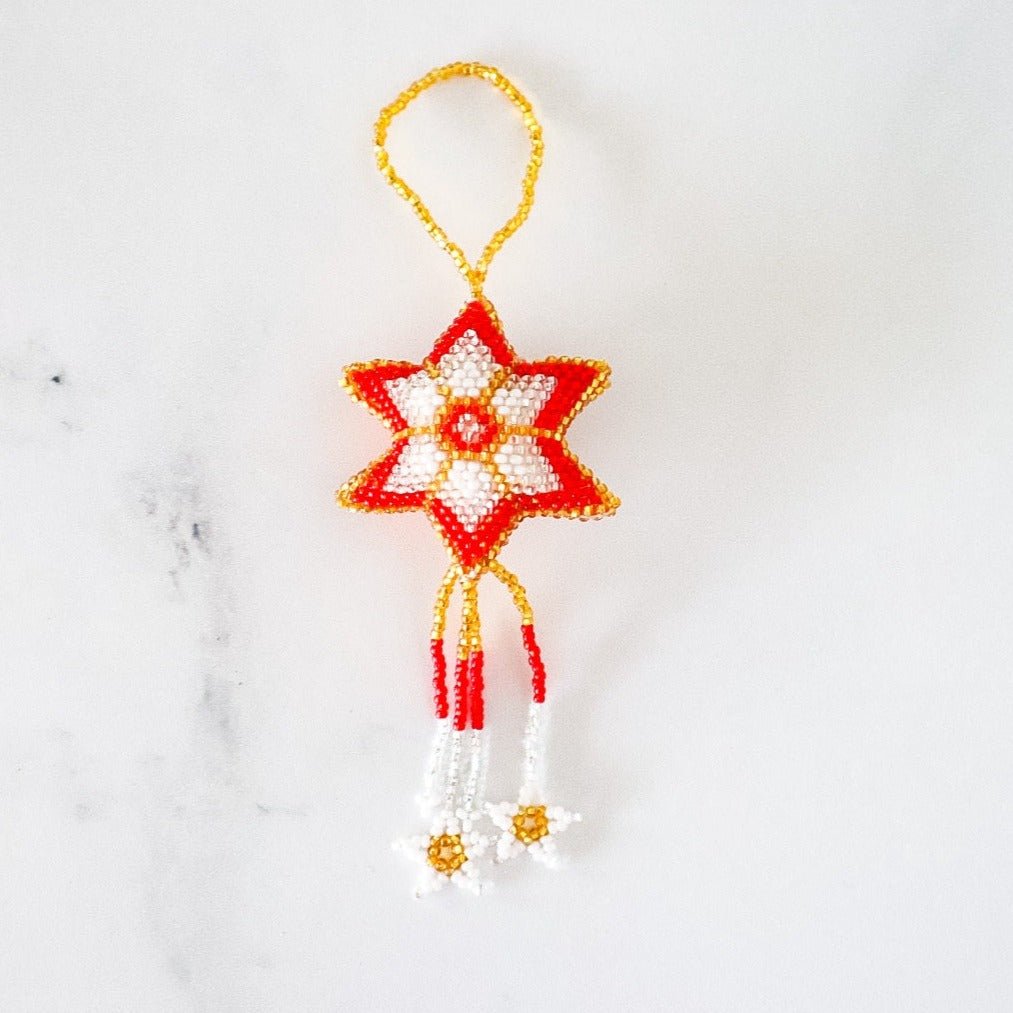 Hand-Beaded Guatemalan Christmas Ornaments