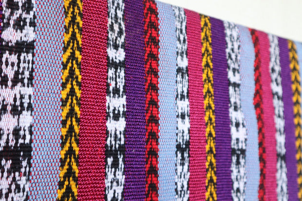 LARGE RAINBOW REBOZO - VINTAGE MAYAN WRAP