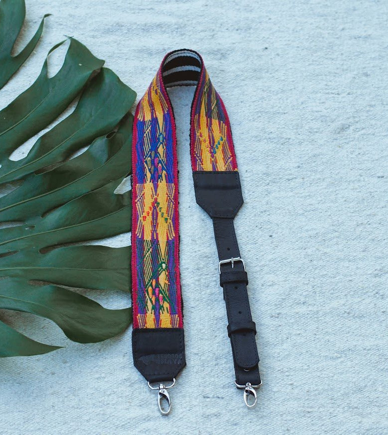 Adjustable Embroidered Mayan Straps |Handwoven & Repurposed | Vida Maya