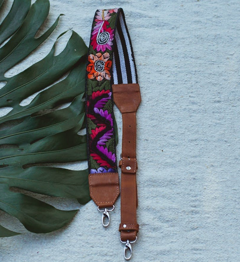 Adjustable Embroidered Strap - No. 137 - Tesoros Maya