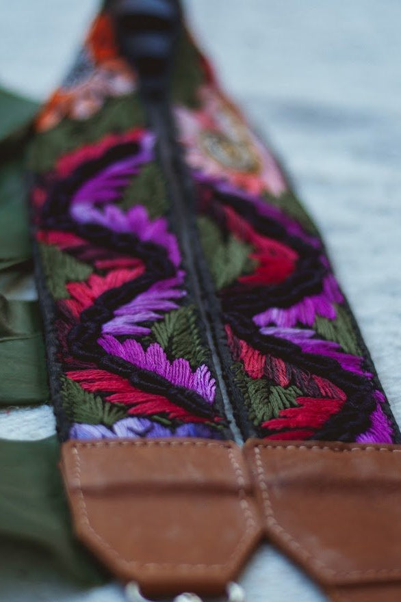 Adjustable Embroidered Strap - No. 137 - Tesoros Maya
