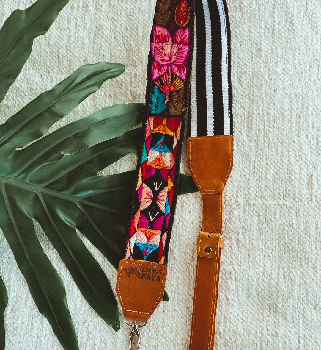 Adjustable Embroidered Strap - No. 585 - Tesoros Maya