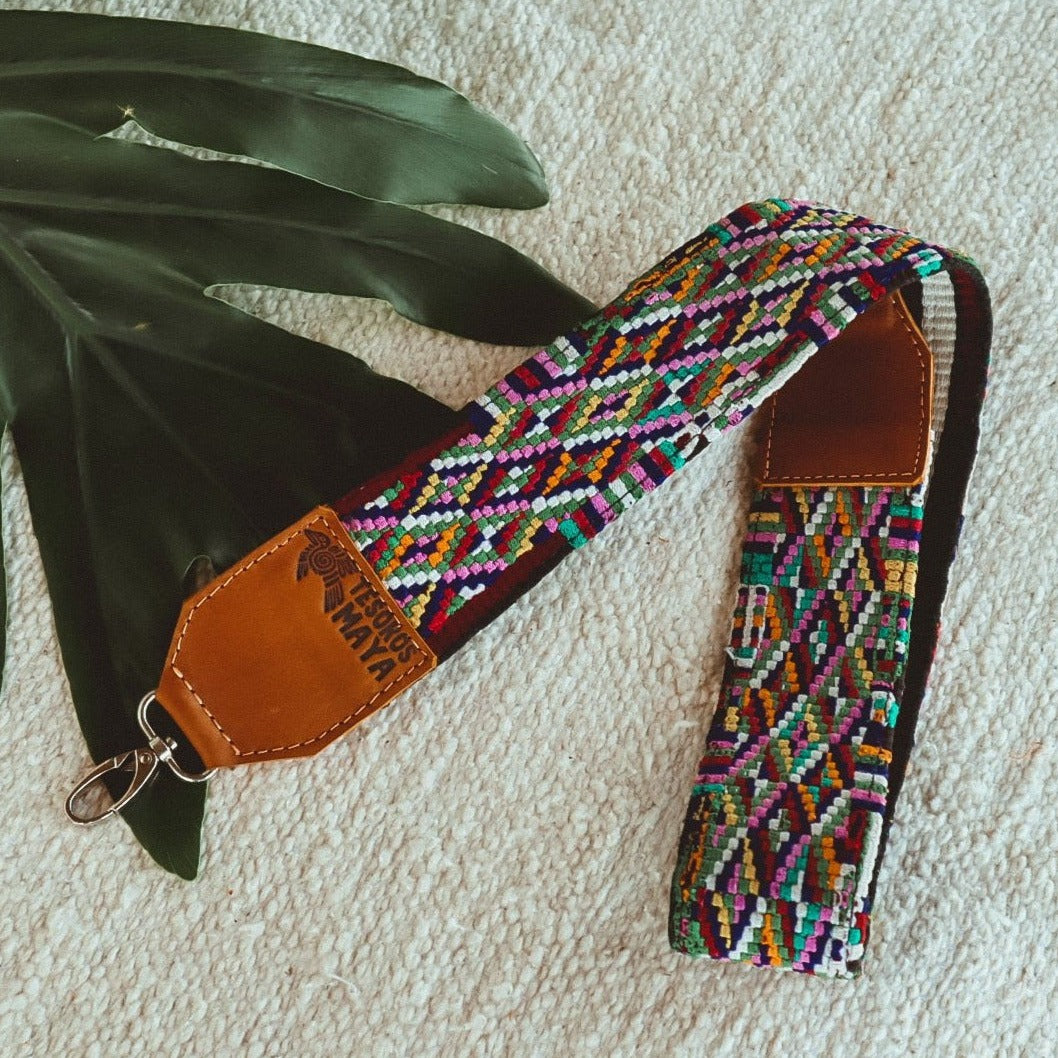 Adjustable Embroidered Strap - No. 881 - Tesoros Maya
