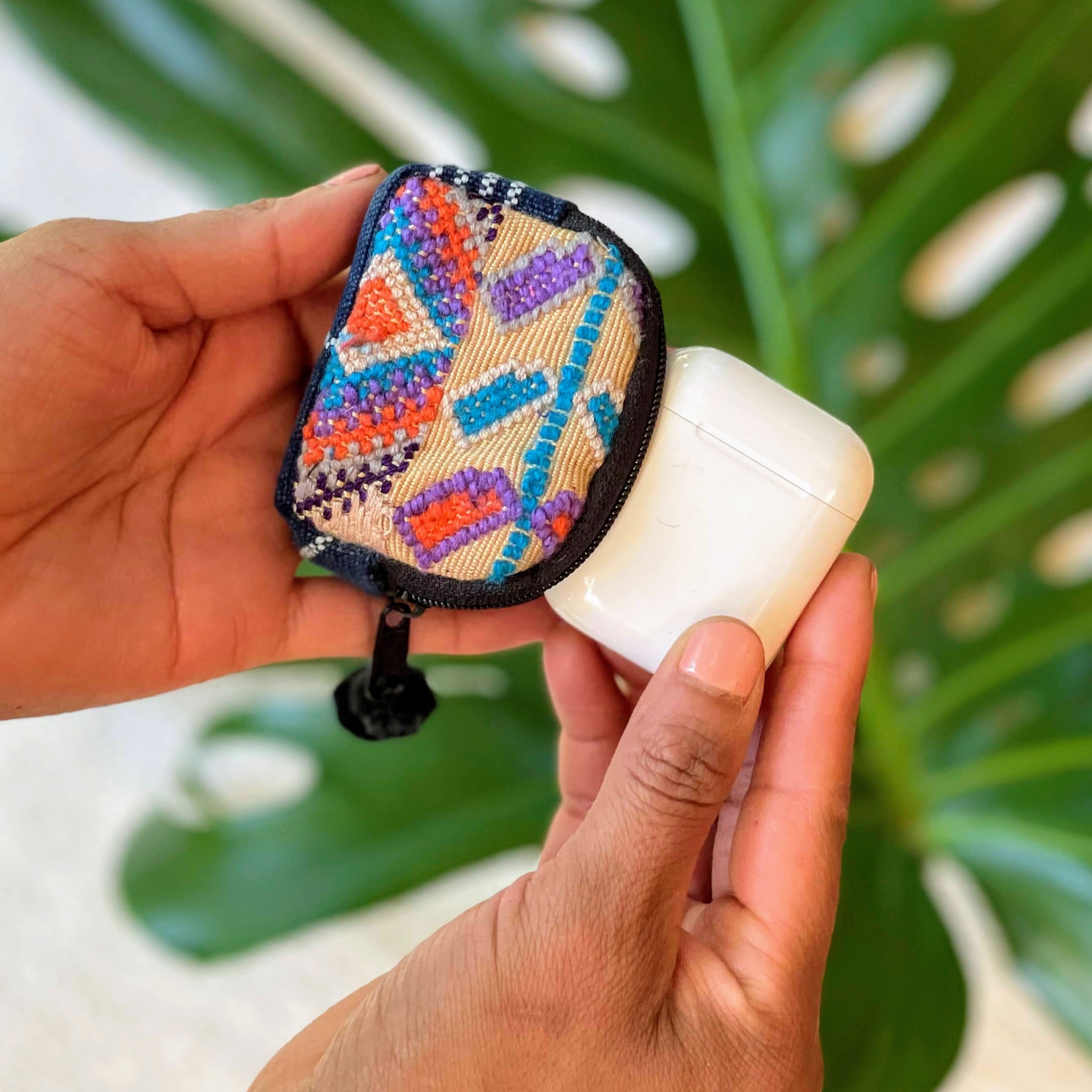 Airpod Case with Huipil Textile