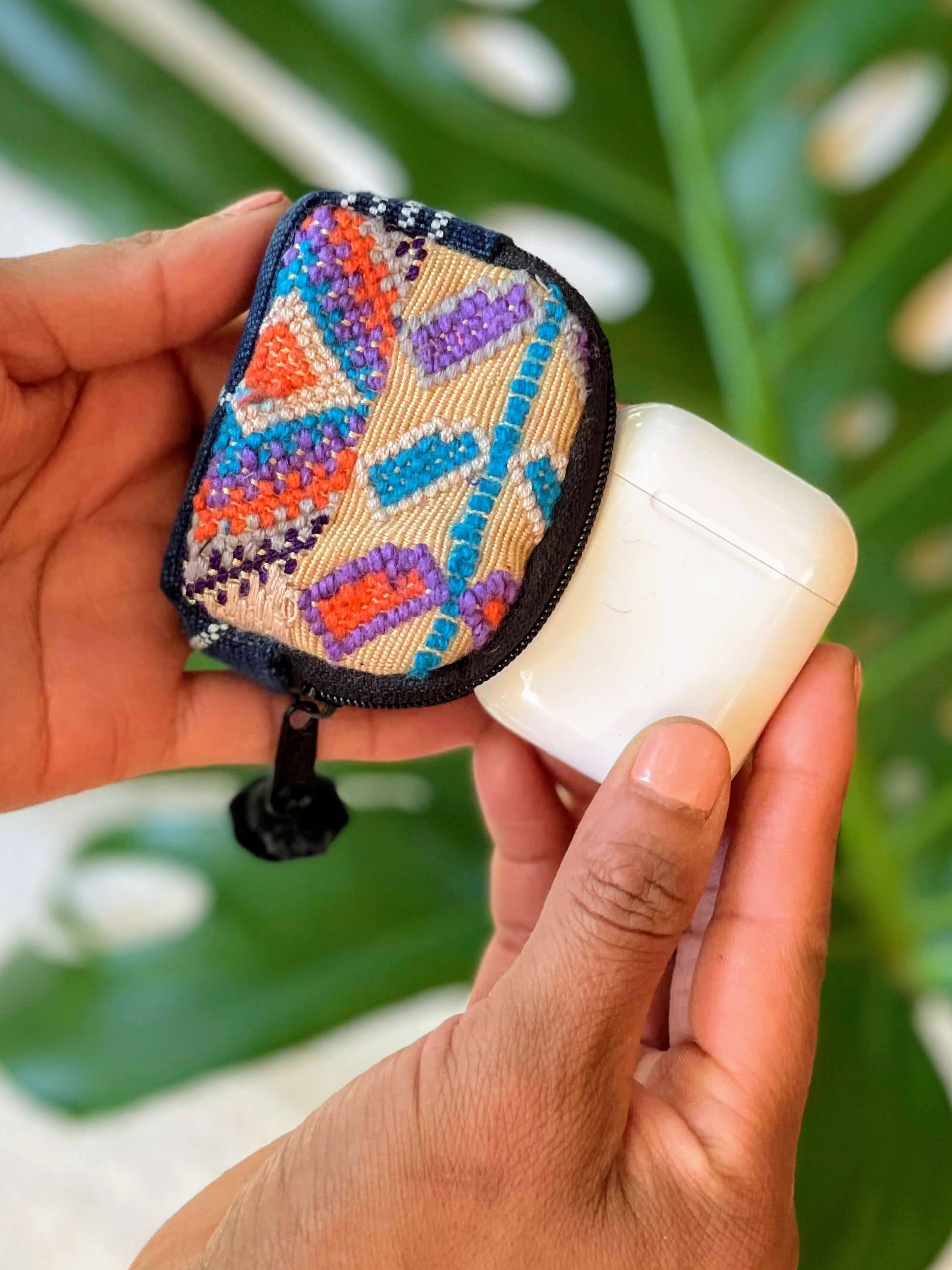 Airpod Case with Huipil Textile