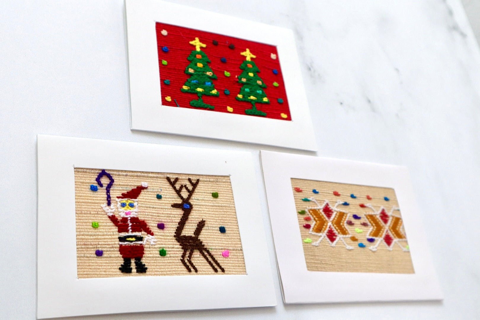 Christmas Greeting Cards - Set of 3 - Tesoros Maya