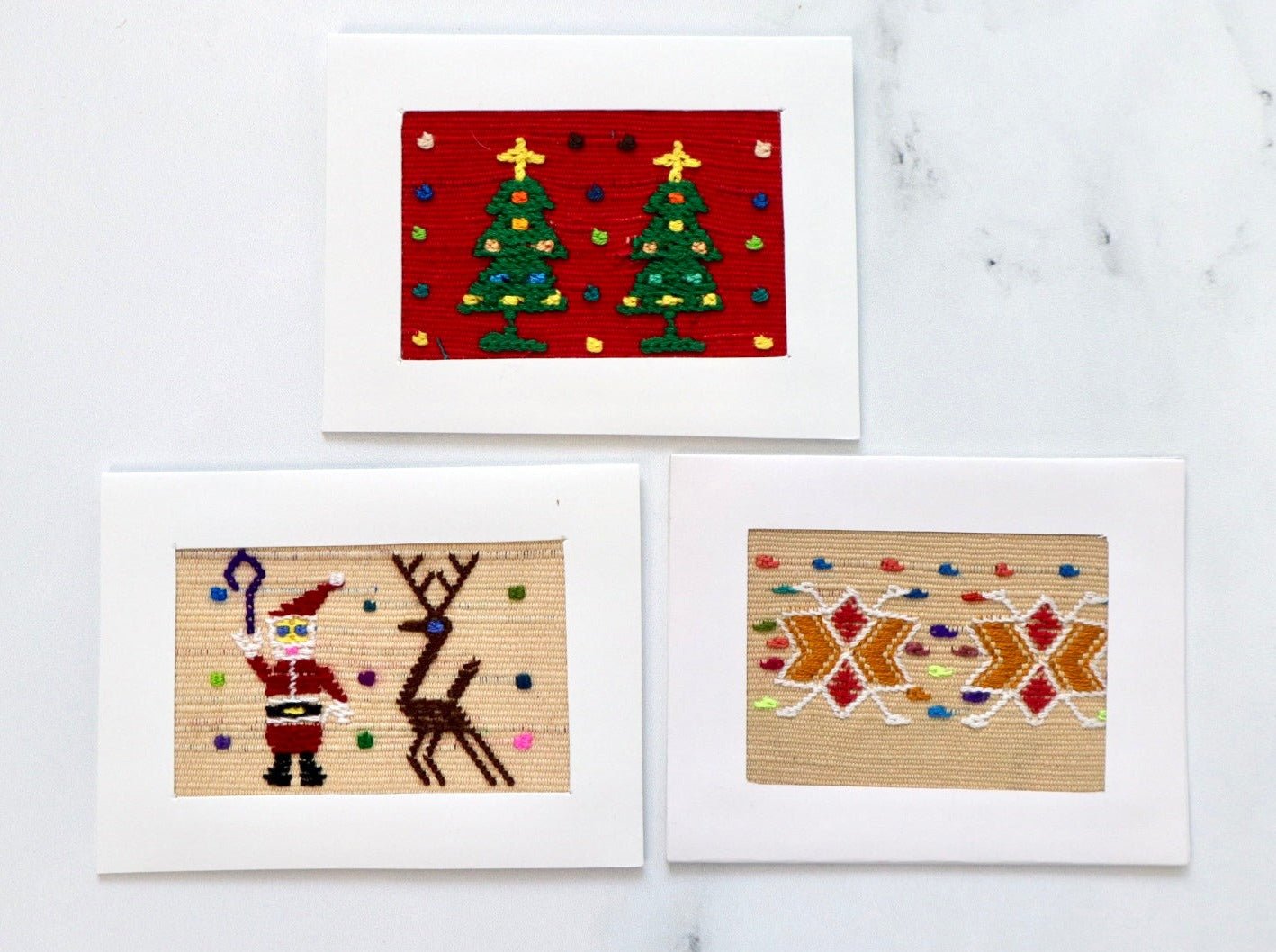 Christmas Greeting Cards - Set of 3 - Tesoros Maya