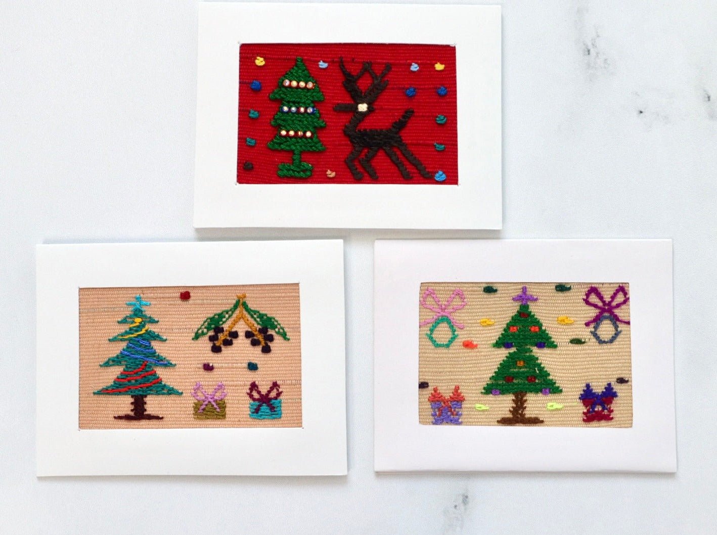 Christmas Greeting Cards - Set of 3 - Tesoros Maya