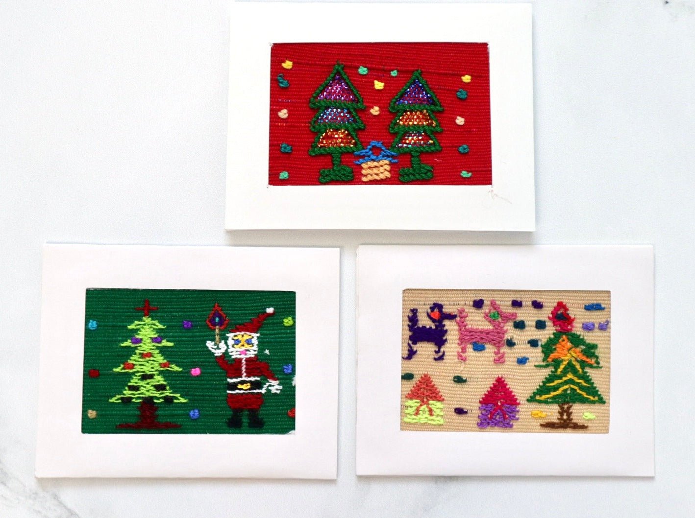 Christmas Greeting Cards - Set of 3 - Tesoros Maya