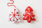 Embroidered Christmas Ornament - Tree - Tesoros Maya