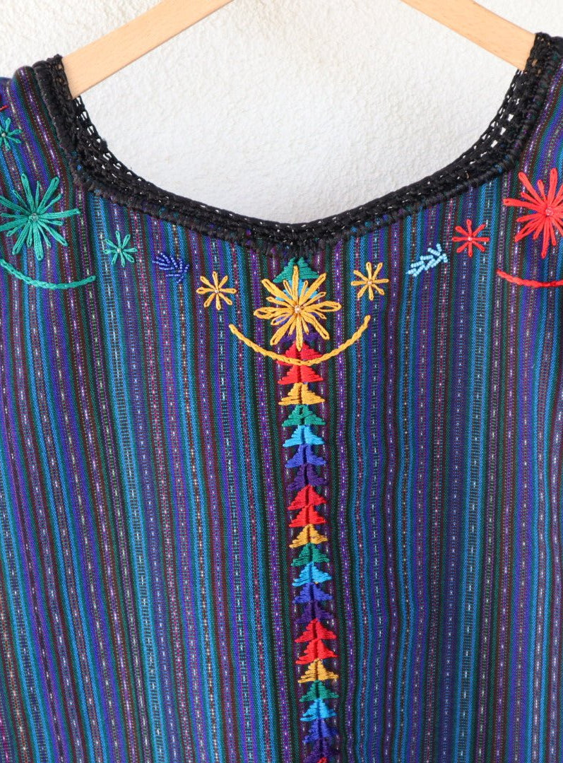 Embroidered Top - San Antonio Palopo Huipil (Medium) - Tesoros Maya
