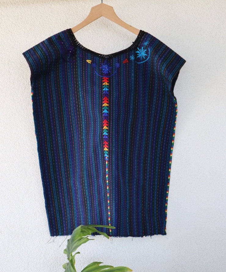Embroidered Top - San Antonio Palopo Huipil (Medium) - Tesoros Maya