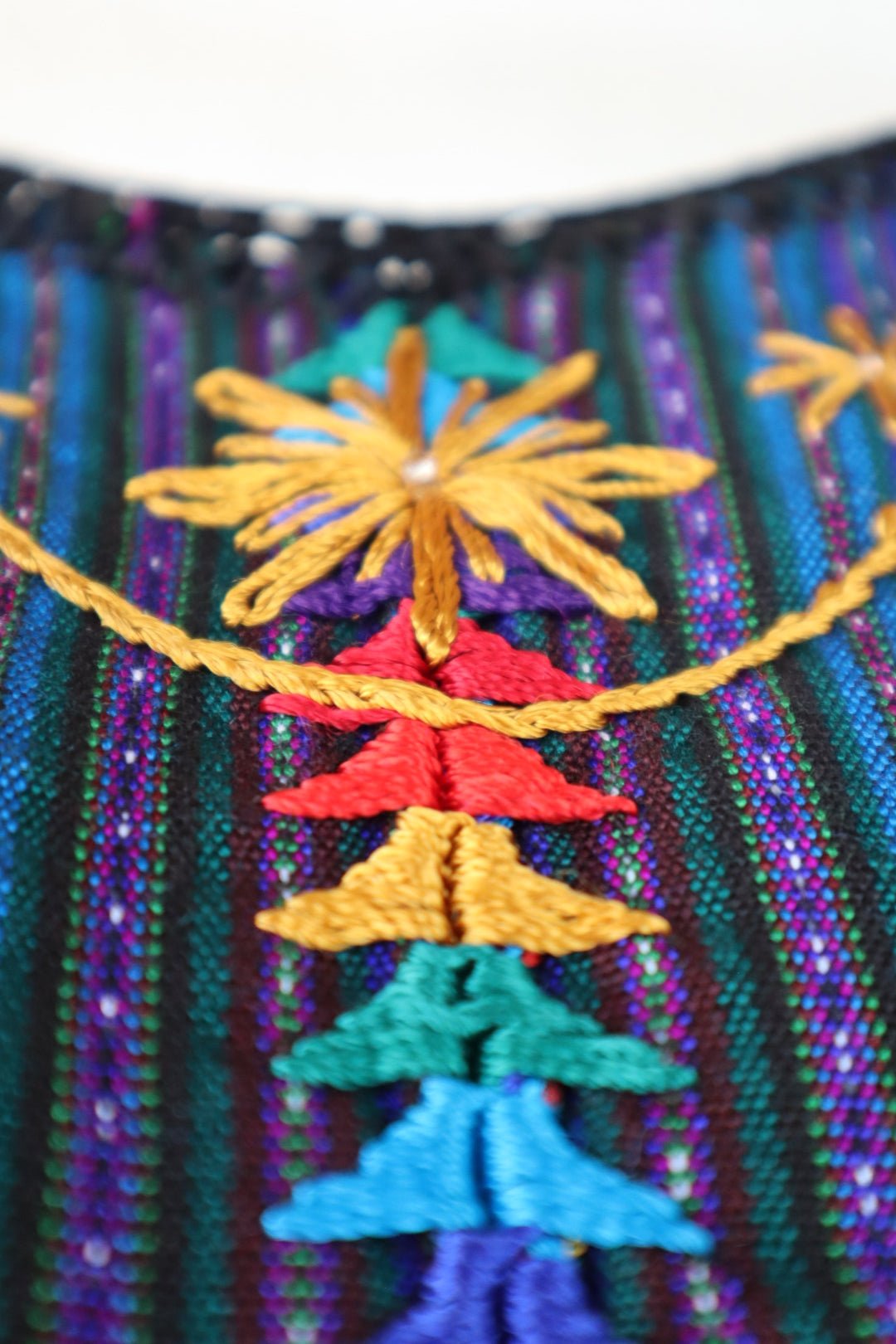 Embroidered Top - San Antonio Palopo Huipil (Medium) - Tesoros Maya