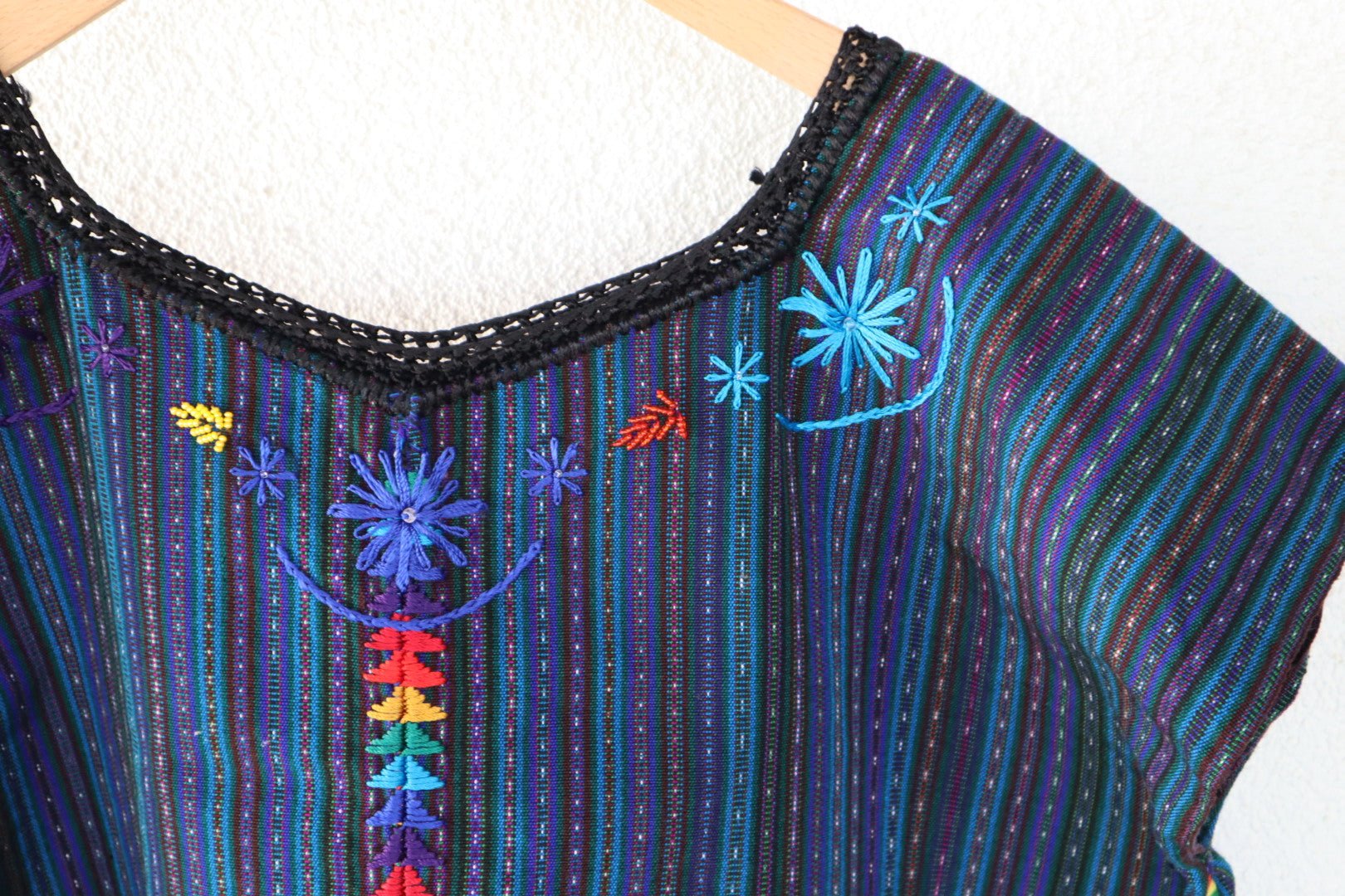 Embroidered Top - San Antonio Palopo Huipil (Medium) - Tesoros Maya