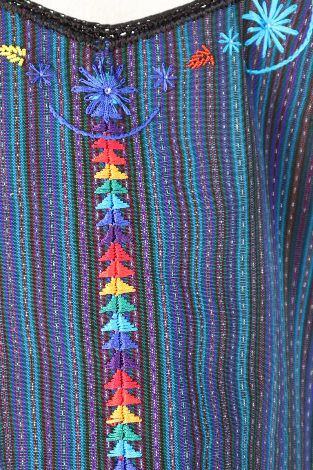 Embroidered Top - San Antonio Palopo Huipil (Medium) - Tesoros Maya