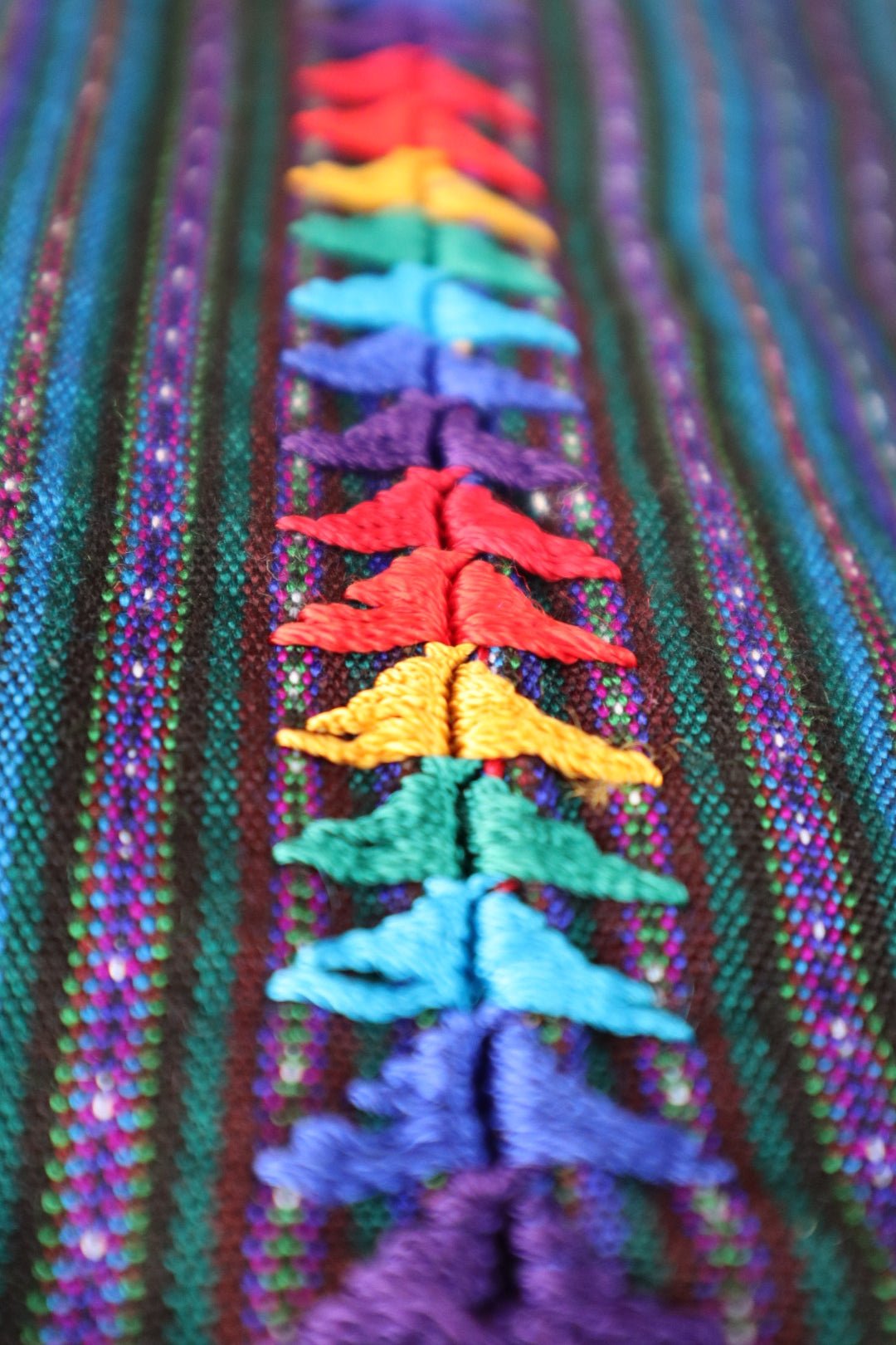 Embroidered Top - San Antonio Palopo Huipil (Medium) - Tesoros Maya