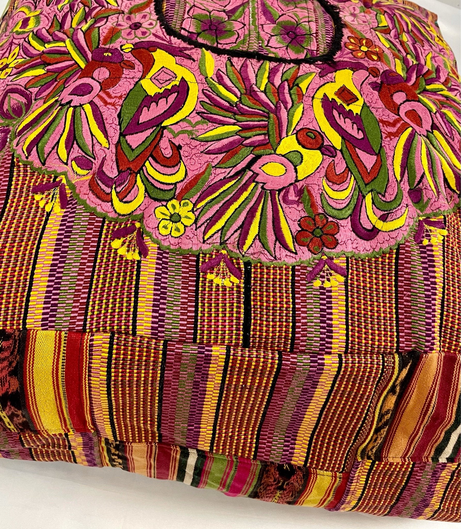 Guatemalan Pouf - No. 147 - Tesoros Maya