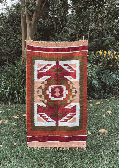 Guatemalan Wool Rug - Tierra - Tesoros Maya