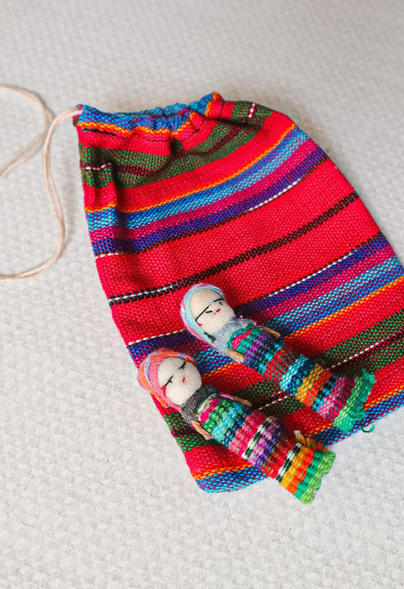 Guatemalan Worry Doll Set - Tesoros Maya