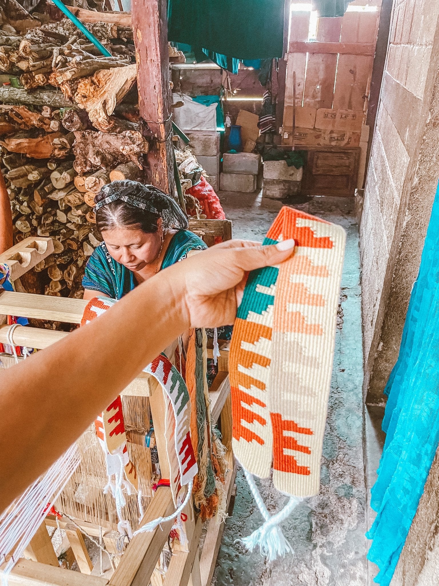 Hat Band - Handwoven - Tesoros Maya